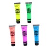 TOVINANNA 5pcs Glow Body Paint Neon Craft Fluorescent Face Painting