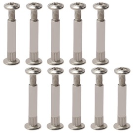 MroMax M5 Binding Screw, M5 x 25mm Nickel Plated Carbon Steel Cross Head Chicago Screw Binding Post Screw Kit for DIY Leather Decoration and Scrapbook and Photo Albums Bookbinding 10Pcs