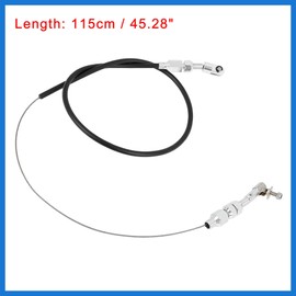 VekAuto 24" Car Universal Braided Throttle Cable Kit Swap Fuel Line Kit Rubber Gas Cable 24 Inch Auto Accessories