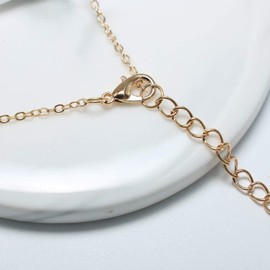 Yienate Fashion Pearl Y Necklace Gold Chain Exquisite Pearl Pendant Necklace Charm Jewellery for Women and Girls, Pearl, Pearl