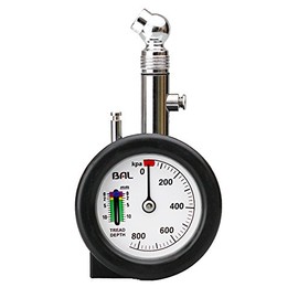 大橋産業(Ohashi Sangyo) バル(BAL) 2in1 タイヤゲージ 乗用車・オートバイ用 1227