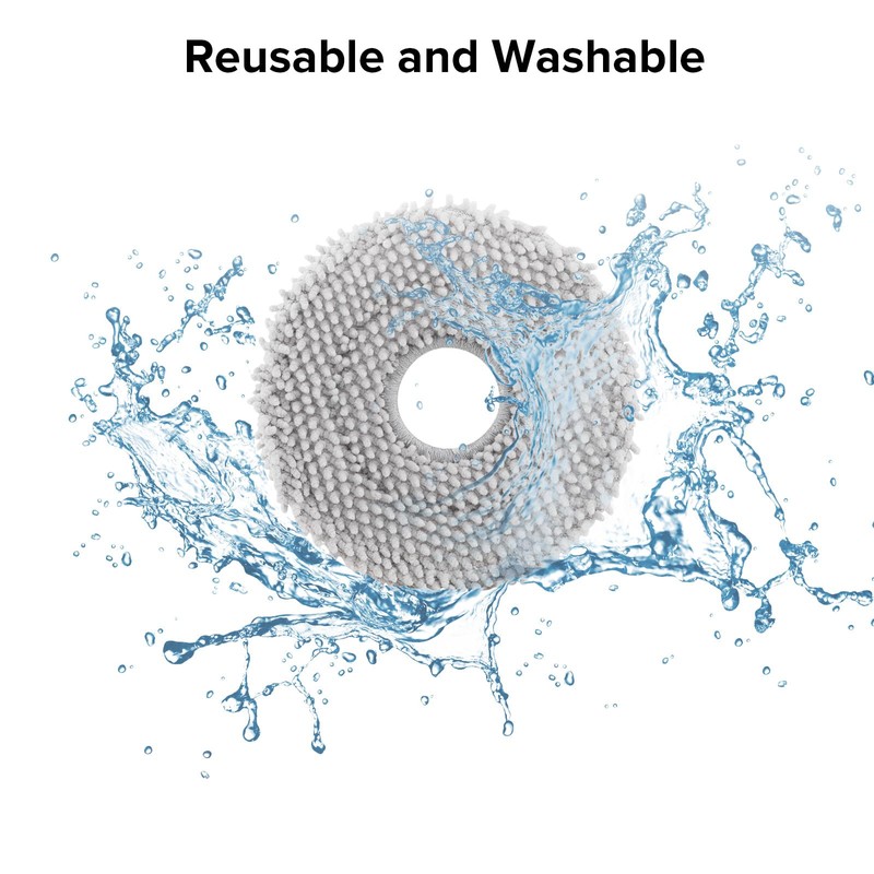 roborock 4 Pack Microfiber Mop Cloths for Q Revo, Qrevo