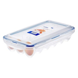 LOCK & LOCK Egg Storer for 18 Eggs- Clear/Blue