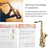 Saxophone Fingering Chart Poster，Basics Guide Exercise Comparison Table Standard Note