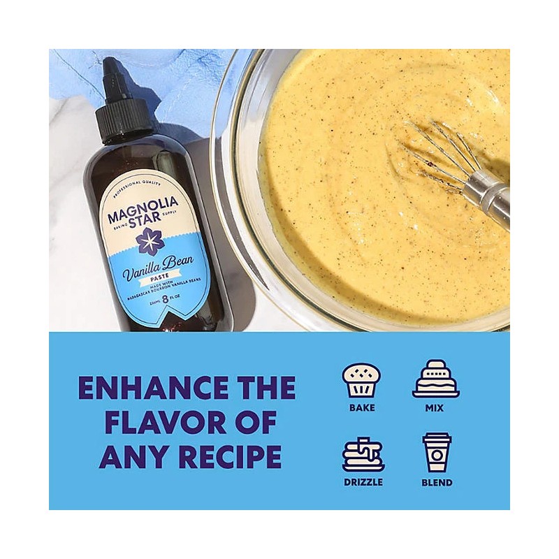 Magnolia-Star Vanilla Bean Paste Squeeze Bottle, 8 oz.