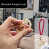 LORYVAN Diamond-Studded Key Chains, Woven Lanyard Hand Wrist Key Chain