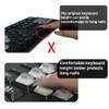 80Pcs DIY Keyboard Keycaps, Nail Shaped Keyboard Stickers Clear Silicone