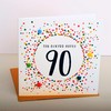 Pom Pom"90th" Greeting Card