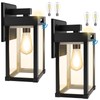 Solar Wall Lights Outdoor with 3 Lighting Modes & Motion