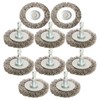 Hiqalty 10pcs 2" Stainless Steel Wire Wheel Brushes Kit for