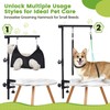 SUNMCCN Dog Grooming Table Arm with Hammock, 35" Adjustable Height