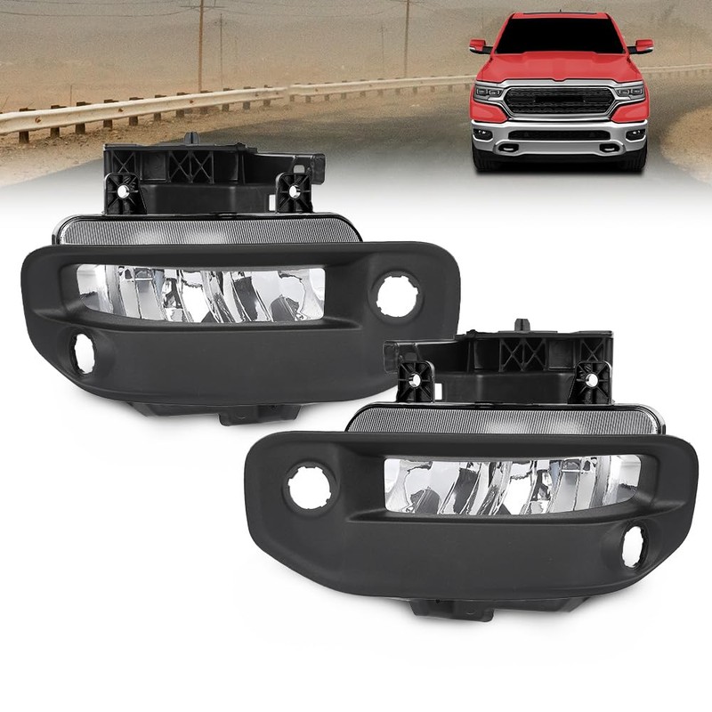 DOTCOM Front Bumper LED Fog Lights Lamps & Bracket &
