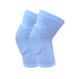 JUMISEE Basketball Knee Pads for Kids Youth, Honeycomb Padding Knee Brace Anti-Slip Knee Sleeve Support for Volleyball Dance Skating Running