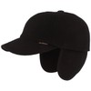 Gottmann Plain Baseball Cap with Ear Flaps, black