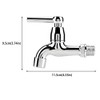Water Faucet, Single Cold Water Tap for Kitchen, Laundry, Washing