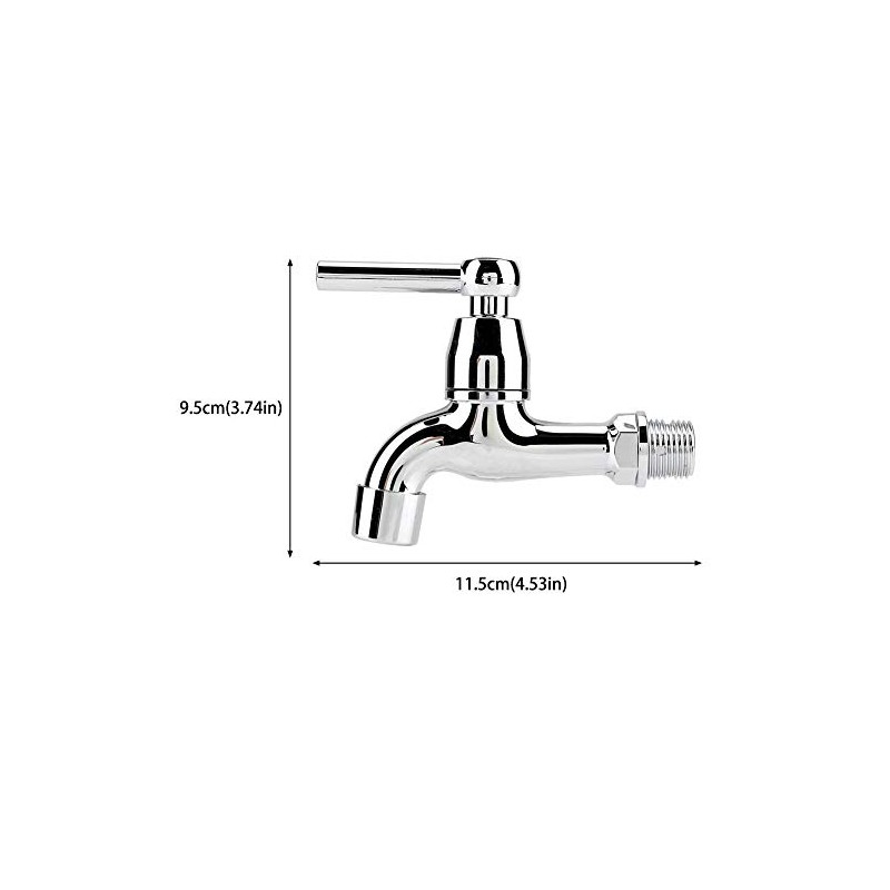 Water Faucet, Single Cold Water Tap for Kitchen, Laundry, Washing