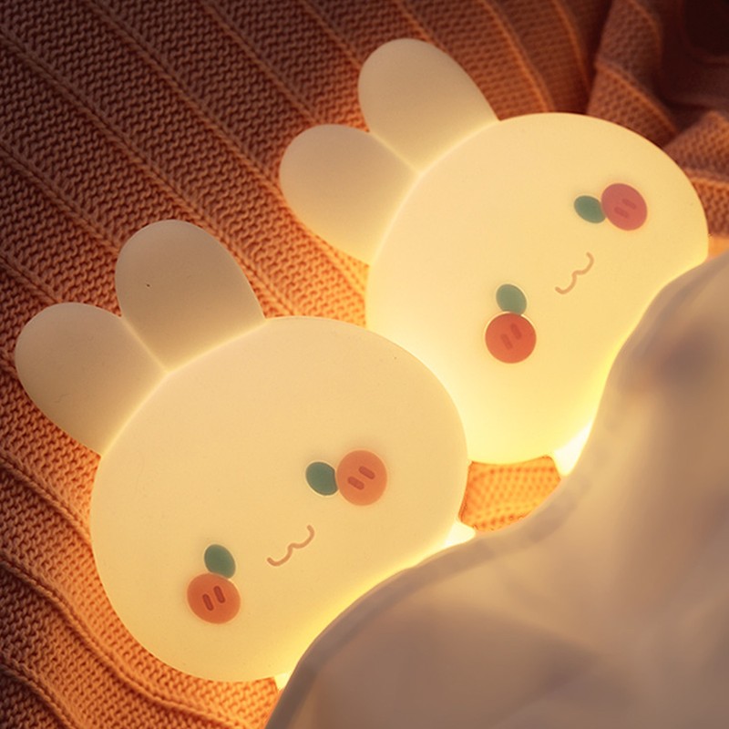 Rabbit Patting Light Silicone Lovely Adjustable Brightness Small Bunny Bed