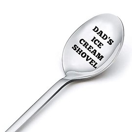Dad Father s Day Gifts for Daddy Ice Cream Spoon Gifts for Daddy Birthday Gifts for Christmas Father Present Spoons for Dad Engraved Gifts for Ice Cream Lover