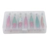 14Pcs Luminous Squid Hook Lure 8cm Artificial Shrimp Shape Fishing