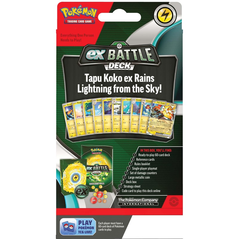 Pokémon TCG Tapu Koko ex/Iron Leaves ex Battle Deck