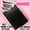C Curl Lash Clusters Extensions - 280 Pcs of 100D