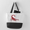 CafePress Red Scorpion Canvas Tote Top Zipper Closure