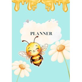 Bee Themed Planner | Cute Daily Organizer with Notes, Monthly & Weekly Layouts, Reading Log, Fitness & Sleep Tracker, Skincare Routine Tracker | 2025 Wellness Planner for Women & Teens