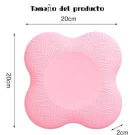 THJOPOKEEL 2 Paquetes Rodilleras de Yoga, Almohadilla de Espuma Antideslizante para Yoga Yoga Knee Pad (Rosa)