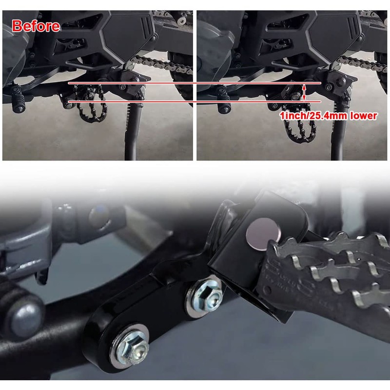 Xitomer 1'' Footpeg and Control Lowering Kit Fit for 2022