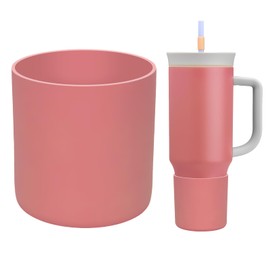 BKBY Silicone Boot Compatible with Owala 24oz/40oz & Brumate Era 40oz Tumbler with Handle, Higher Anti-Slip Protective Sleeve Bottom Bumper Protector for Owalaa Triple Layer Insulated Travel Tumbler