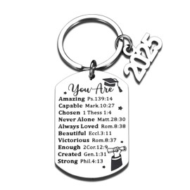 TI-EDC 2025 Graduation Gifts for Him Her Class of 2025 Keychain Graduation Gifts for Women Men High School 2025 College Graduation Gifts for Women Men Religious Graduation Nurse Master Gifts Ideas