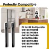 Black Refrigerator Door Handle Set Replace WR12X32350 5304504509 5304504510