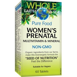 Whole Earth & Sea Women's Prenatal Multivitamin & Mineral 60 Capsules – Supports Healthy Pregnancy & Fetal Development – Natural Vitamins & Minerals for Maternal Health