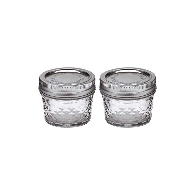 Ball Mason 4oz Quilted Jelly Jars with Lids and Bands,