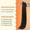Full Shine Brown Seamless Clip in Hair Extensions Human Hair,
