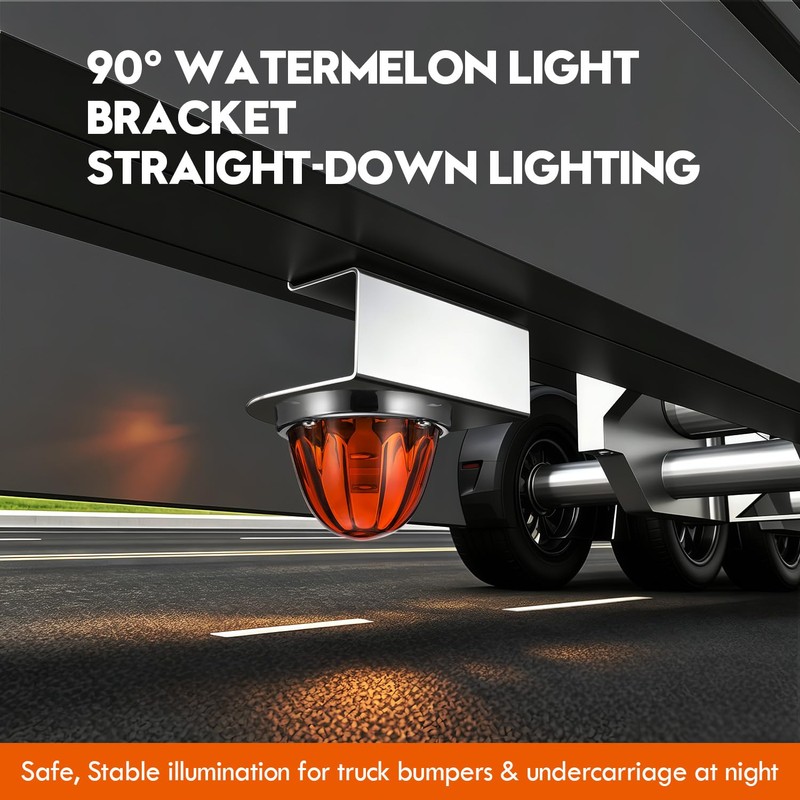 Stainless Steel 90 Degree Truck Watermelon Light Mount Bracket
