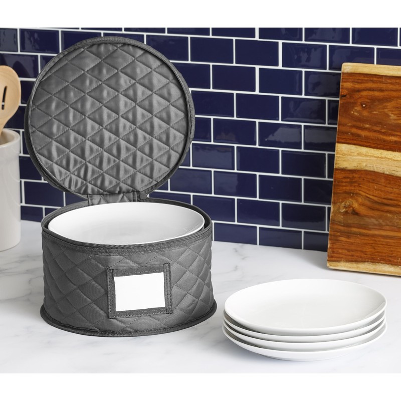 10" Salad Plate Quilted Case - China Storage Container -