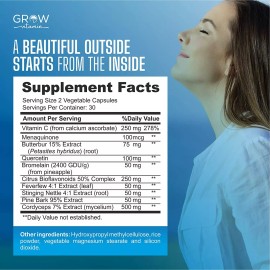 GROW VITAMIN HEALTHY LUNGS,EXTRA STRENGTH Respiratory Defense, Clear Mucus, Healthy Bronchial