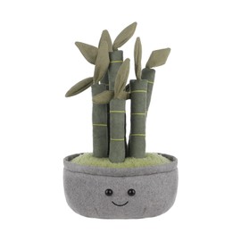 Apricot Lamb Lucky Bamboo Plant Plush Toys for Children, Soft Cute Cuddly Toy for Baby Girls and Boys, Fluffy Lucky Bamboo Plant, Green, 30 cm