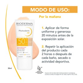 ☀️🌸 Bioderma Photoderm AR SPF50+ – Protector Solar Facial para Piel Sensible con Rojeces, 30 ml 💧🛡️