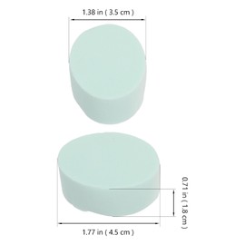 Healeved 6pcs Oval Makeup Sponges for Blending Hydrophilic Non-latex Foundation Puff for Smooth Application for Everyday and Heavy Makeup
