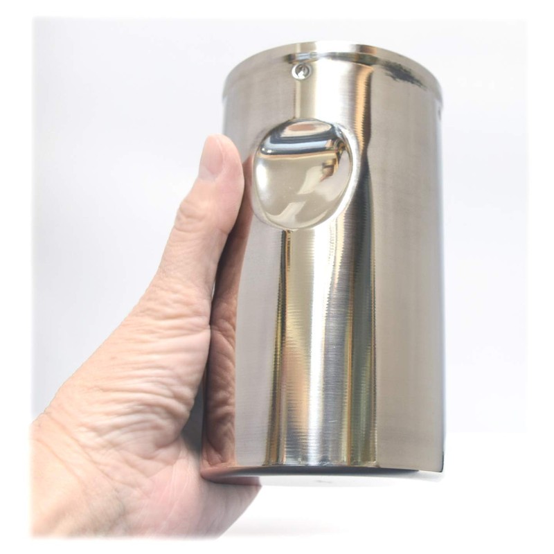 Kondou-san Series Tea Bottle, Silver, Size: Diameter 3.1 x Height