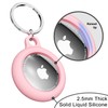 Compatible with AirTag Case Keychain, Pink