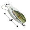 GRAPHICS & MORE Largemouth Bass 2 Floating Keychain Oval Foam