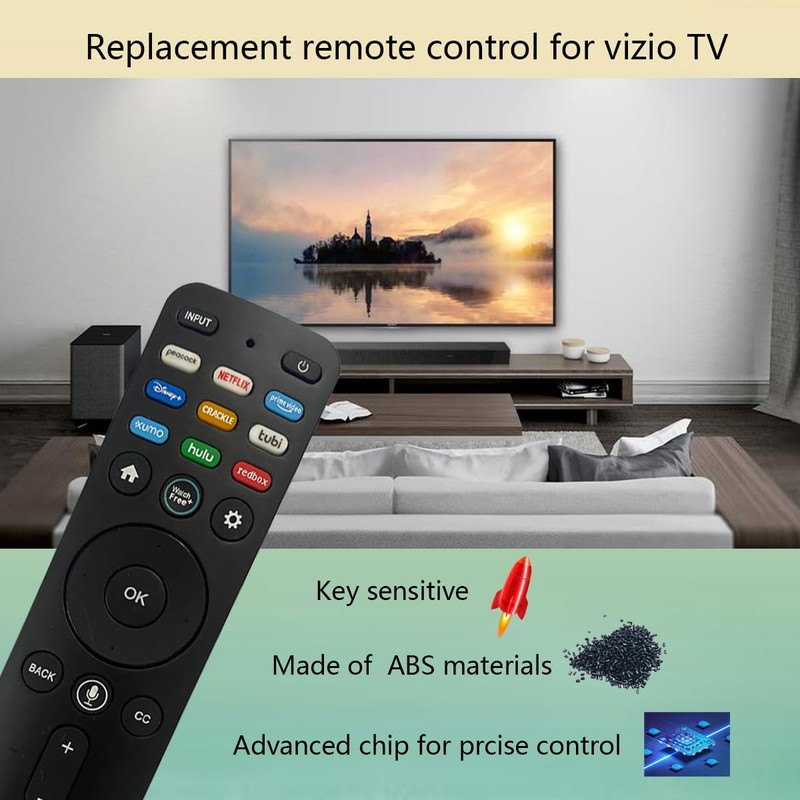 GHUST Voice Remote Control Replacement for vizio Smart TV VHD24M-0810