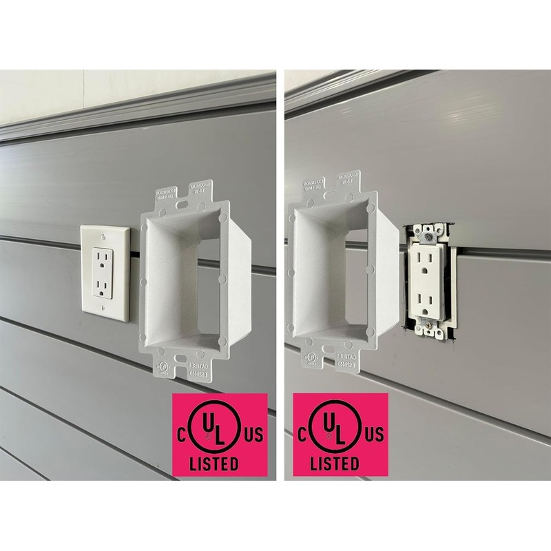 iMBAPrice BE2-2 2-Gang White Electrical Box Extender, UL Listed, 2-Pack