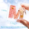 Mocoosy Mocoosy 134Pcs Alphabet Keychain Resin Molds Kit, Reversed Letter Number Silicone Mold Epoxy Resin Casting Molds Key Chain Making Set with 1 Hand Drill 2 Drill Bits 30 Key Rings 100 Screw Pin