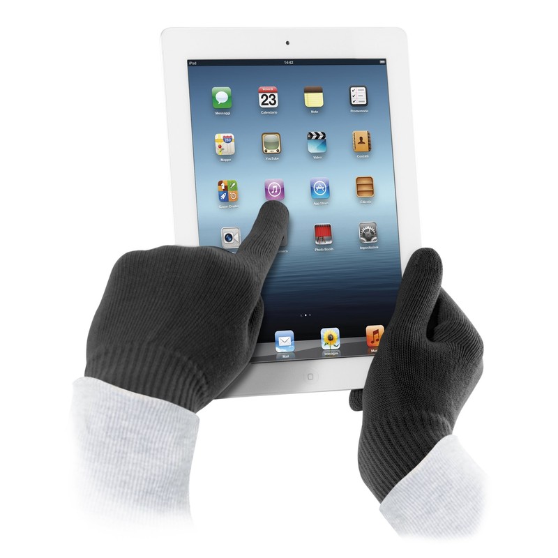 Cellular Line TOUCHGLOVESSMBK Touchscreen Gloves Size S / M Black