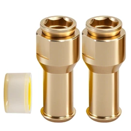 EVRBUL Upgraded Brass 2 Pcs Sunroof Water Drain Tube Hose Connectors Compatible with Land Rover Range Rover Sport