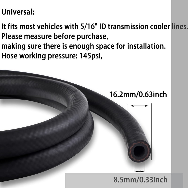 ACmango 6 Pass Ultra-Cool Tube and Fin Transmission Cooler Universal